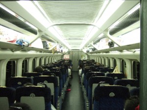 秋田新幹線こまち号E3系車内 秋田新幹線こまち号E3系車内