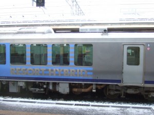 ハイブリッド車のリゾートしらかみ号