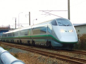 終点新庄間近のつばさ号