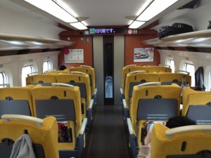 E6系スーパーこまち号の車内