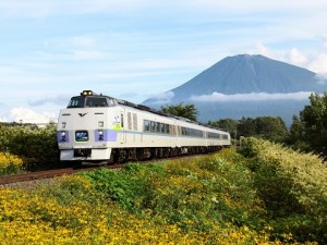 特急ヌプリと羊蹄山