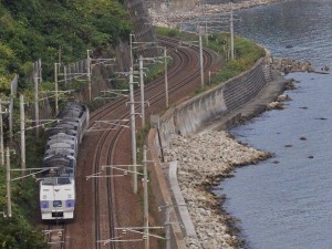 臨時特急ヌプリ号の俯瞰