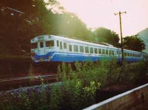 急行土佐号・土讃線大田口駅付近