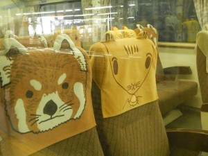 枕部分もかわいい動物たち