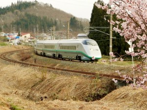 旧カラーの山形新幹線つばさ号