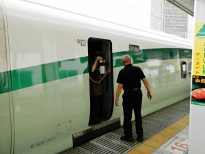 とれいゆつばさ号16号車足湯