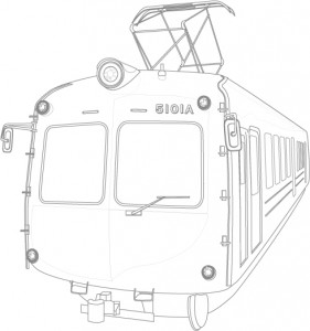 青ガエル5000系ぬりえ