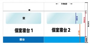窓割に沿って均等に部屋設定したら・・・